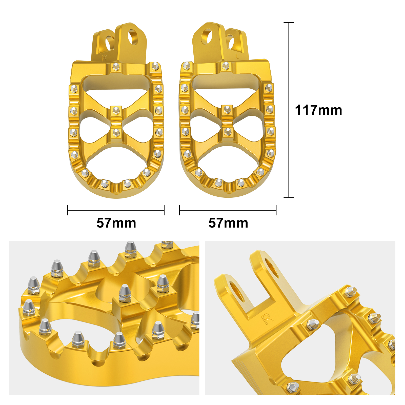 NiceCNC Foot Pegs Pedals Footpegs For Suzuki DRZ400S DRZ400SM 20002020