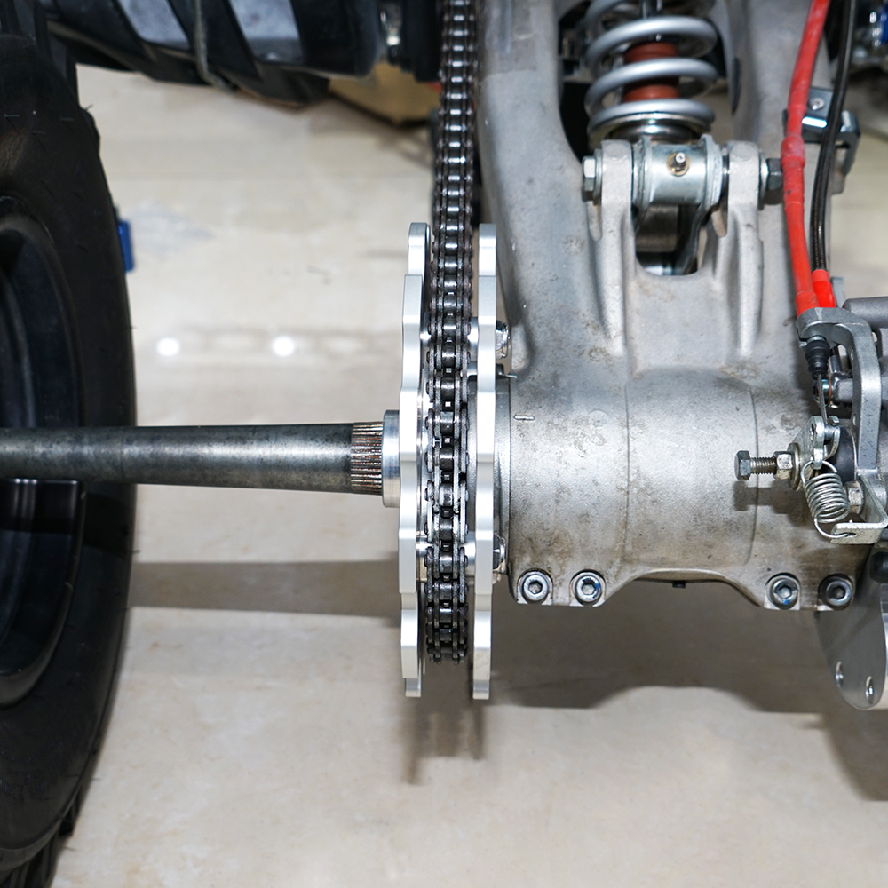 NiceCNC Billet Dual Sprocket Guard Protector For Yamaha Raptor 700 700R