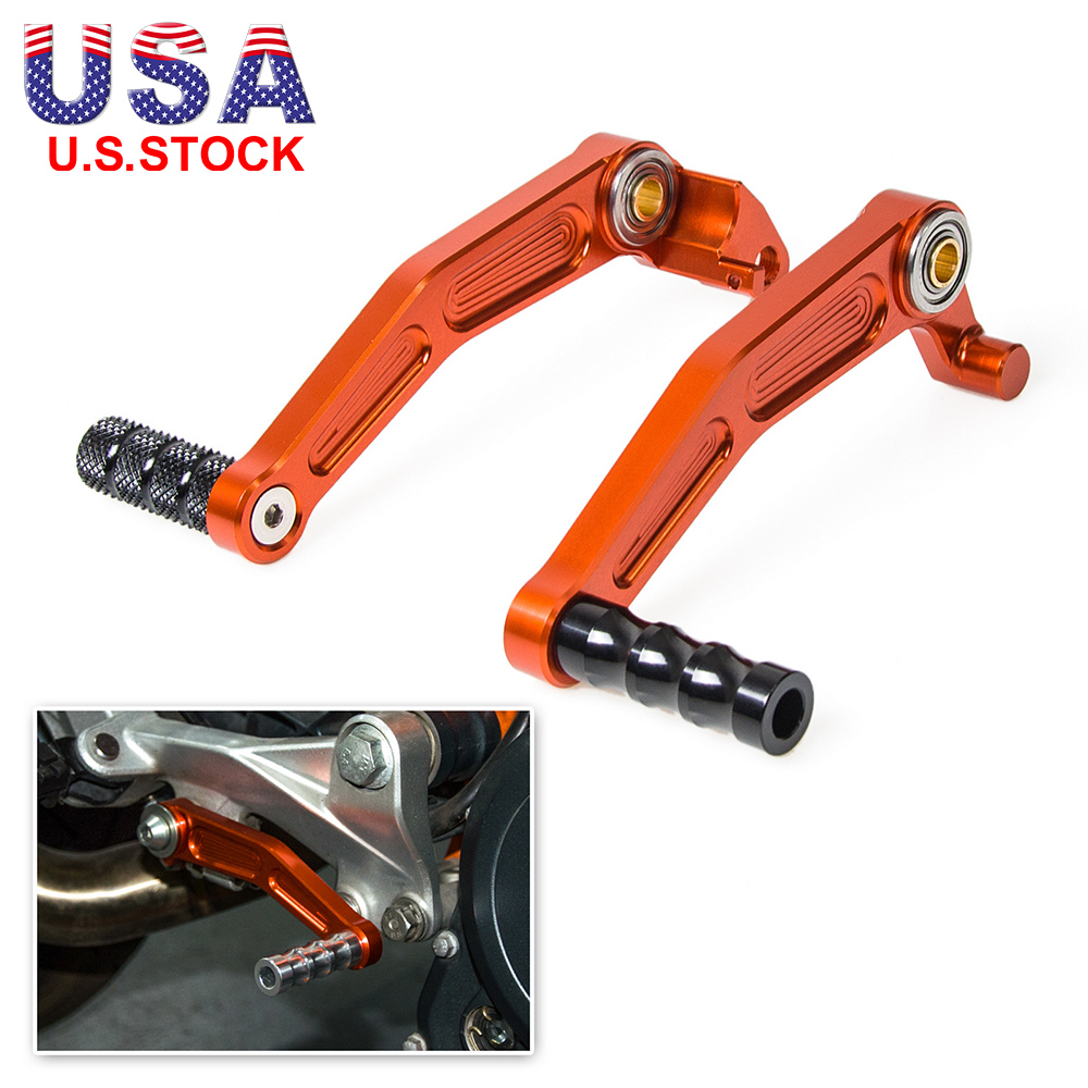 Pair CNC Billet Foot Brake Pedal Gear Shift Lever for KTM Duke RC 125