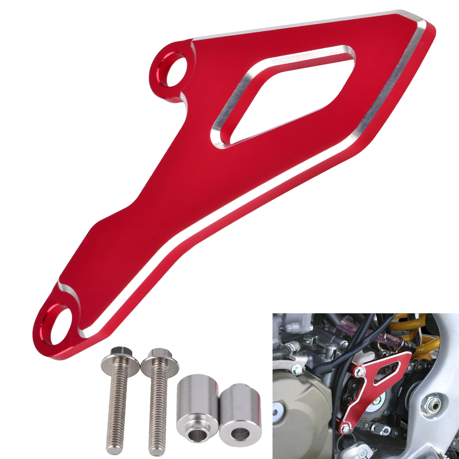 Billet Aluminum Case Saver Black for Honda CRF450R 2017-2019