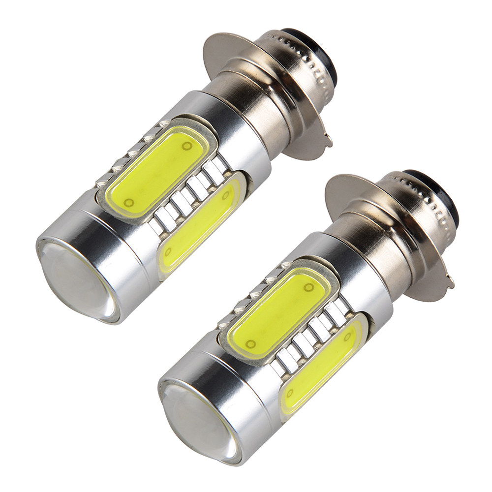 For Yamaha Big Bear 350 400 Blaster 200 Xenon White H6M COB LED Headlight Bulbs