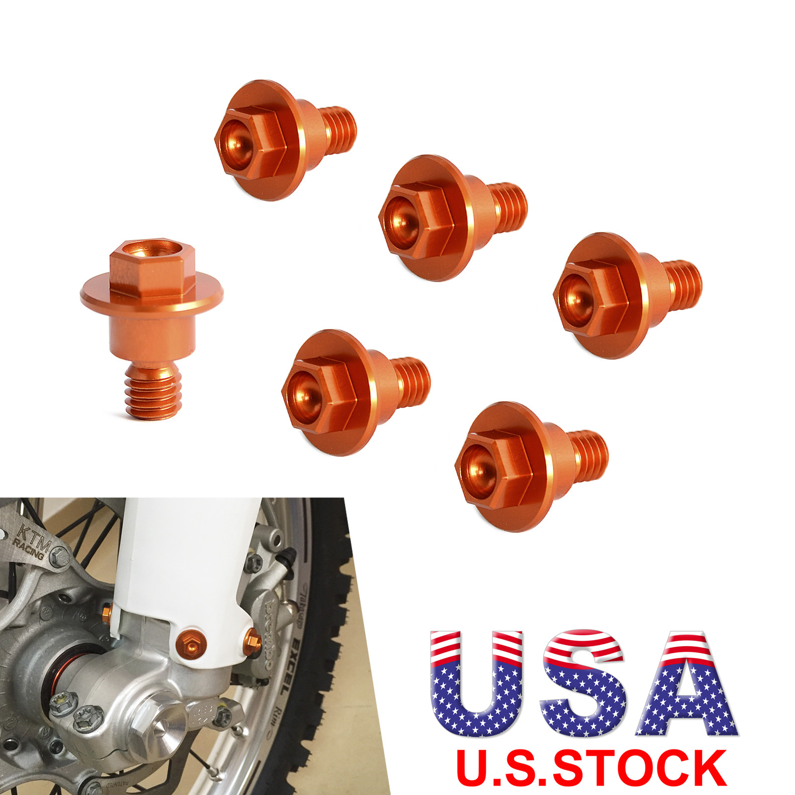 CNC Front Fork Guard Screws Bolts For KTM 250 300 350 450 500 SXF XC