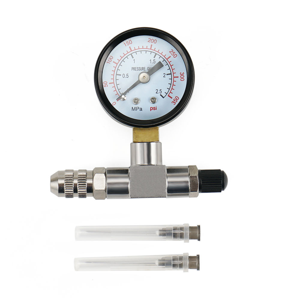 Suspension Shock Nitrogen Needle Fill Tool Kit 350 PSI 2.5MPA Stainless