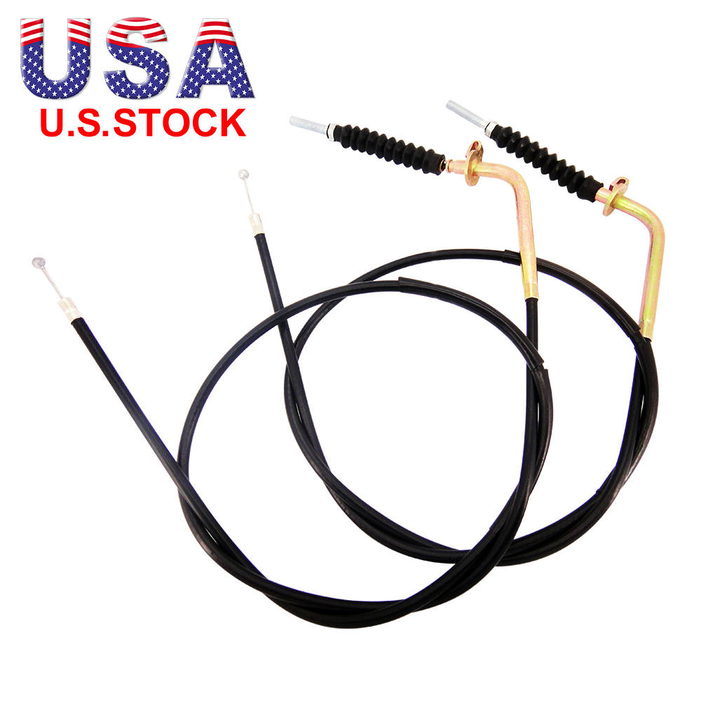 Pair of Front Brake Cables for Suzuki LT 80 Quad Sport 1987 1988 1989 1990 1991